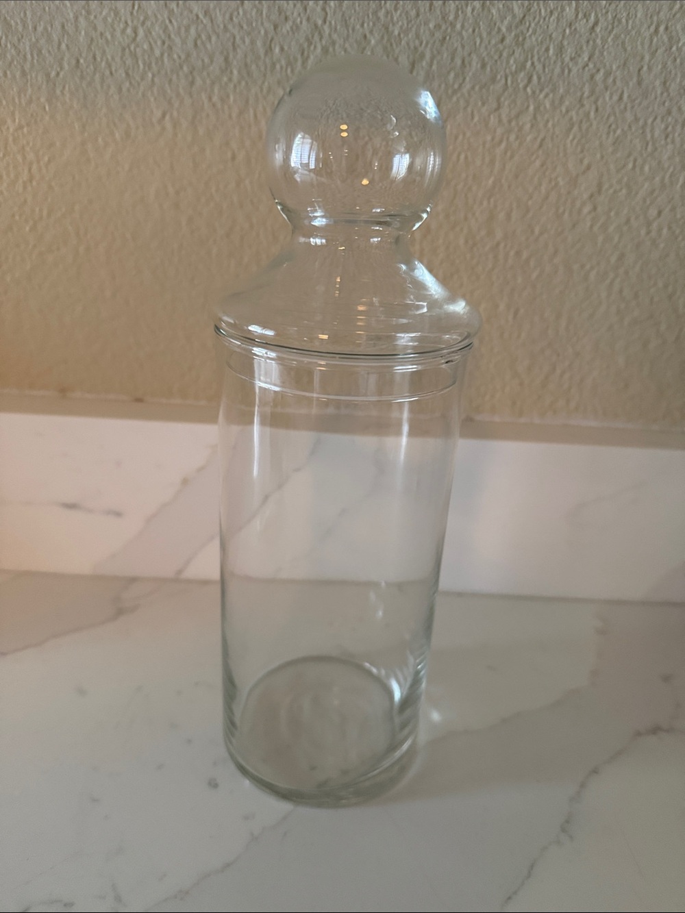 Vintage 70’s Glass Apothecary Jar with Lid